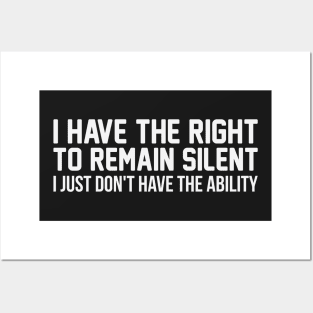 Remain Silent Posters and Art